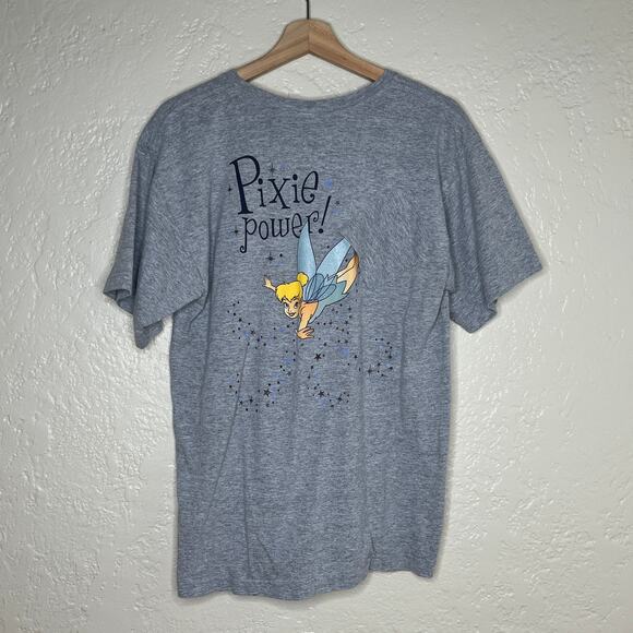 Disney Women's Tinkerbell Pixie Power Pocket Tee Shirt Women’s Small Crewneck - Picture 1 of 5